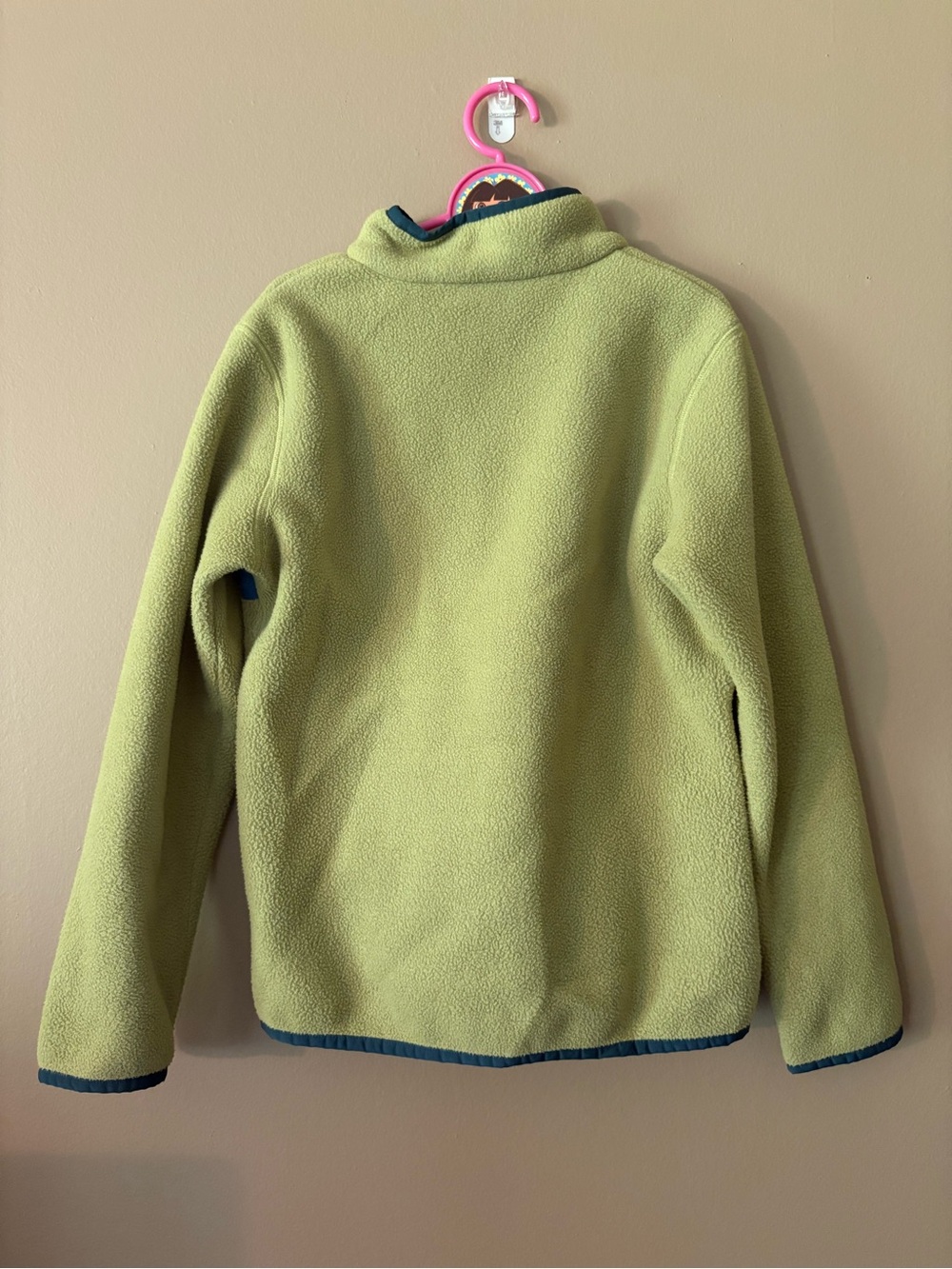 cotopaxi Lime Green Kids Puffer-Striped Fleece Jacket - Picture 2 of 2